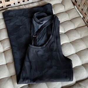 lululemon athletica Black Camouflage Tank Top